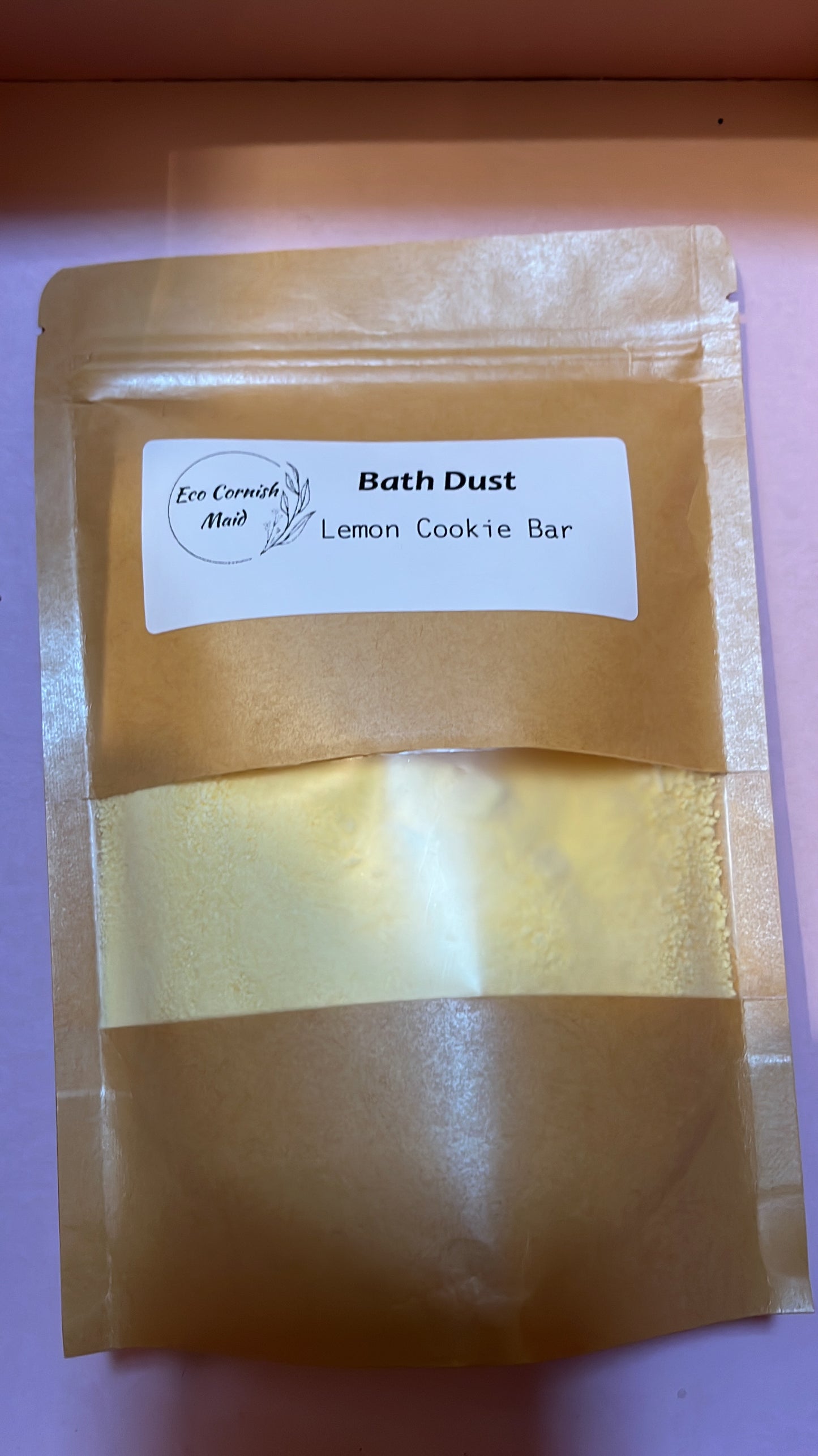 Lemon cookie bar bath dust