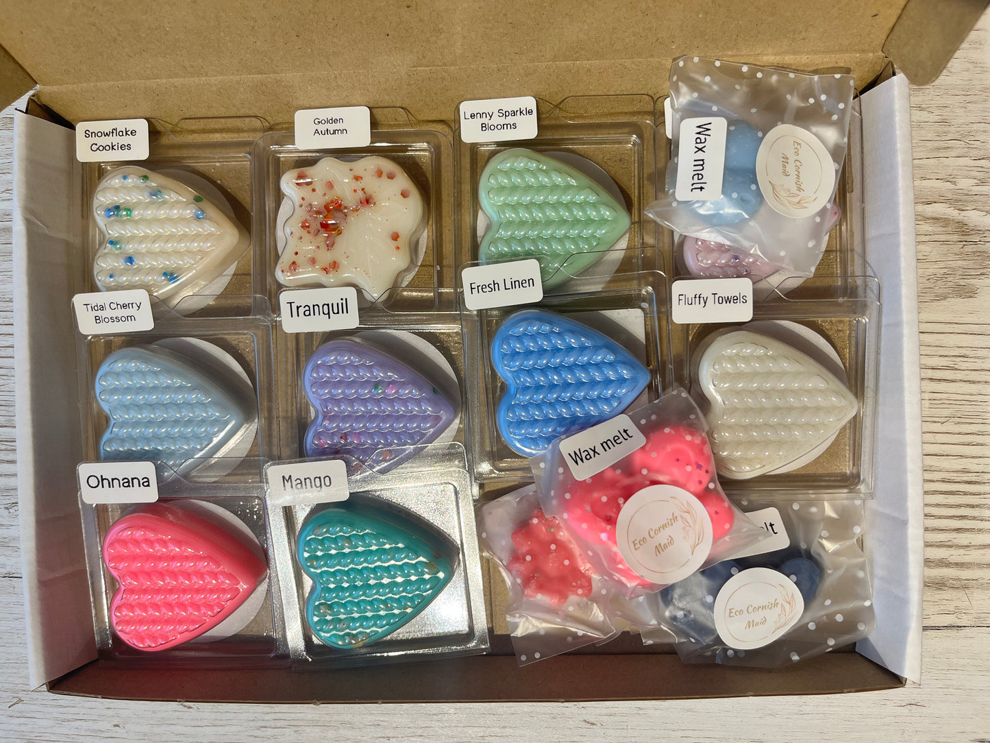 Wax melt sample box