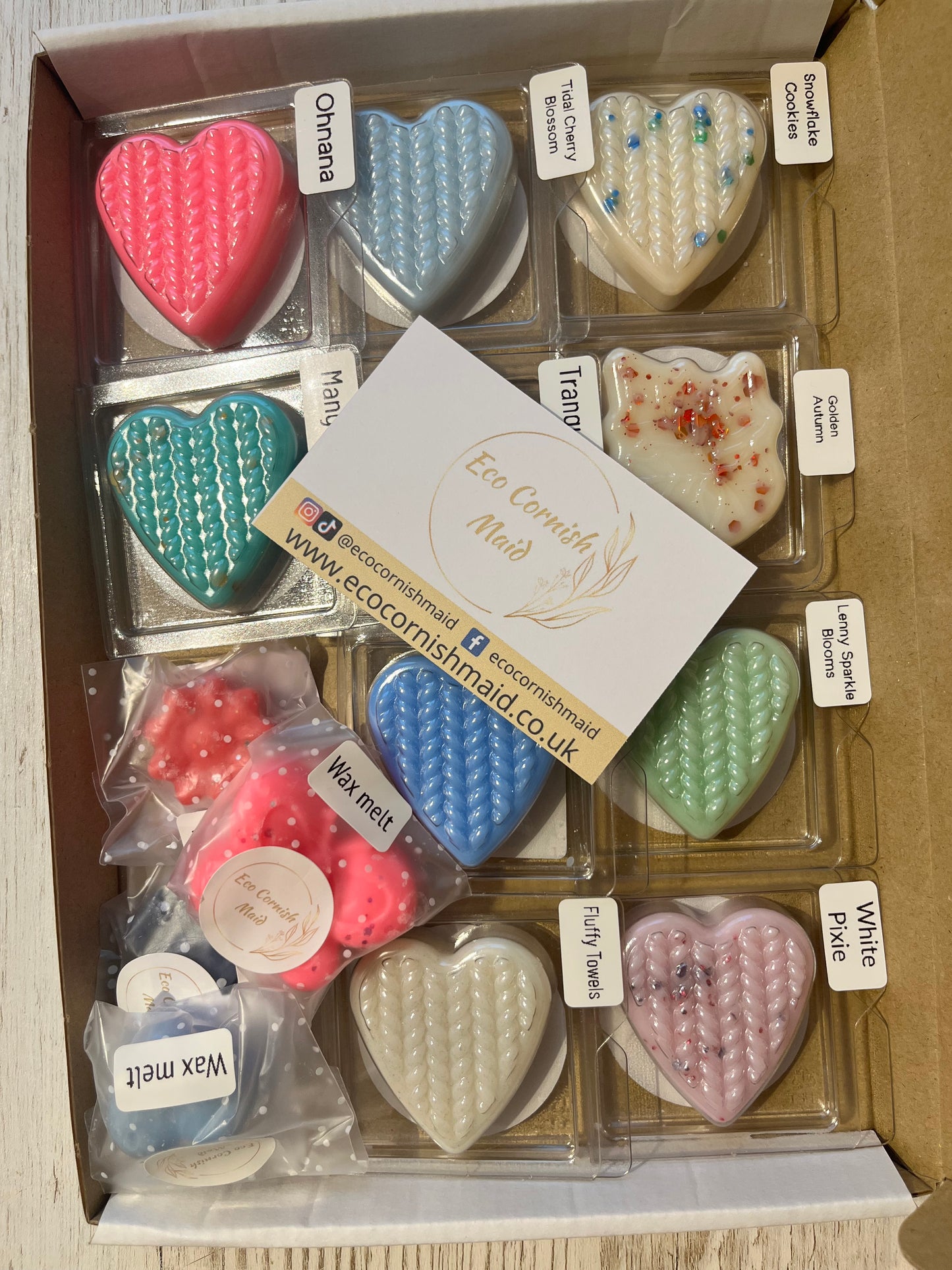 Wax melt sample box