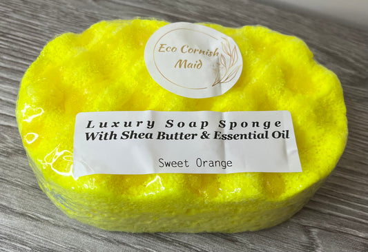 Sweet orange Luxury Essential Oil & Shea Butter Soap Sponge